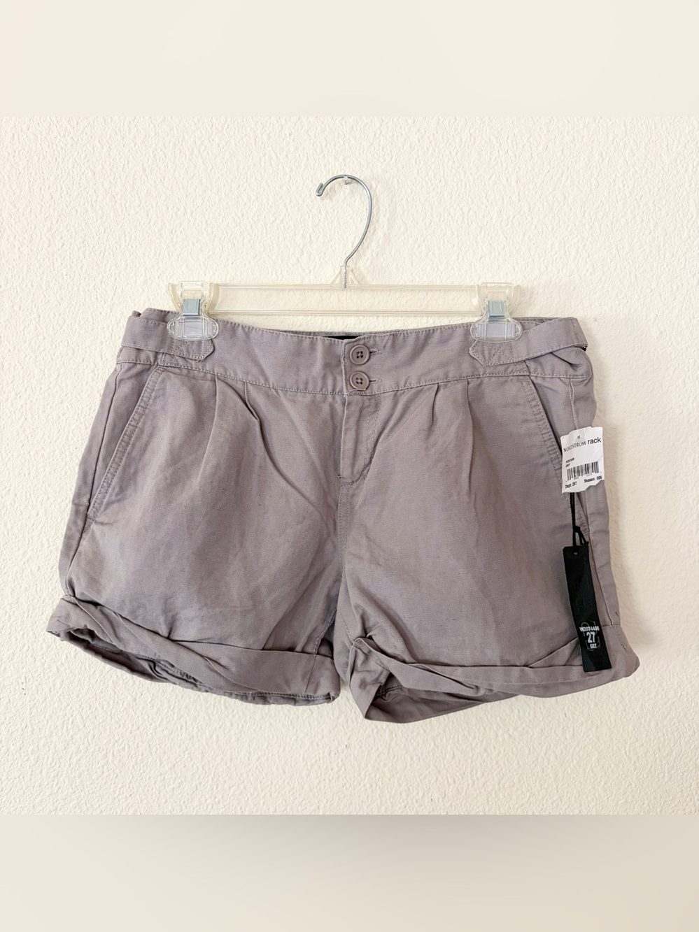 Joe's Jeans Women's Rolled-Hem Shorts in Light Gray